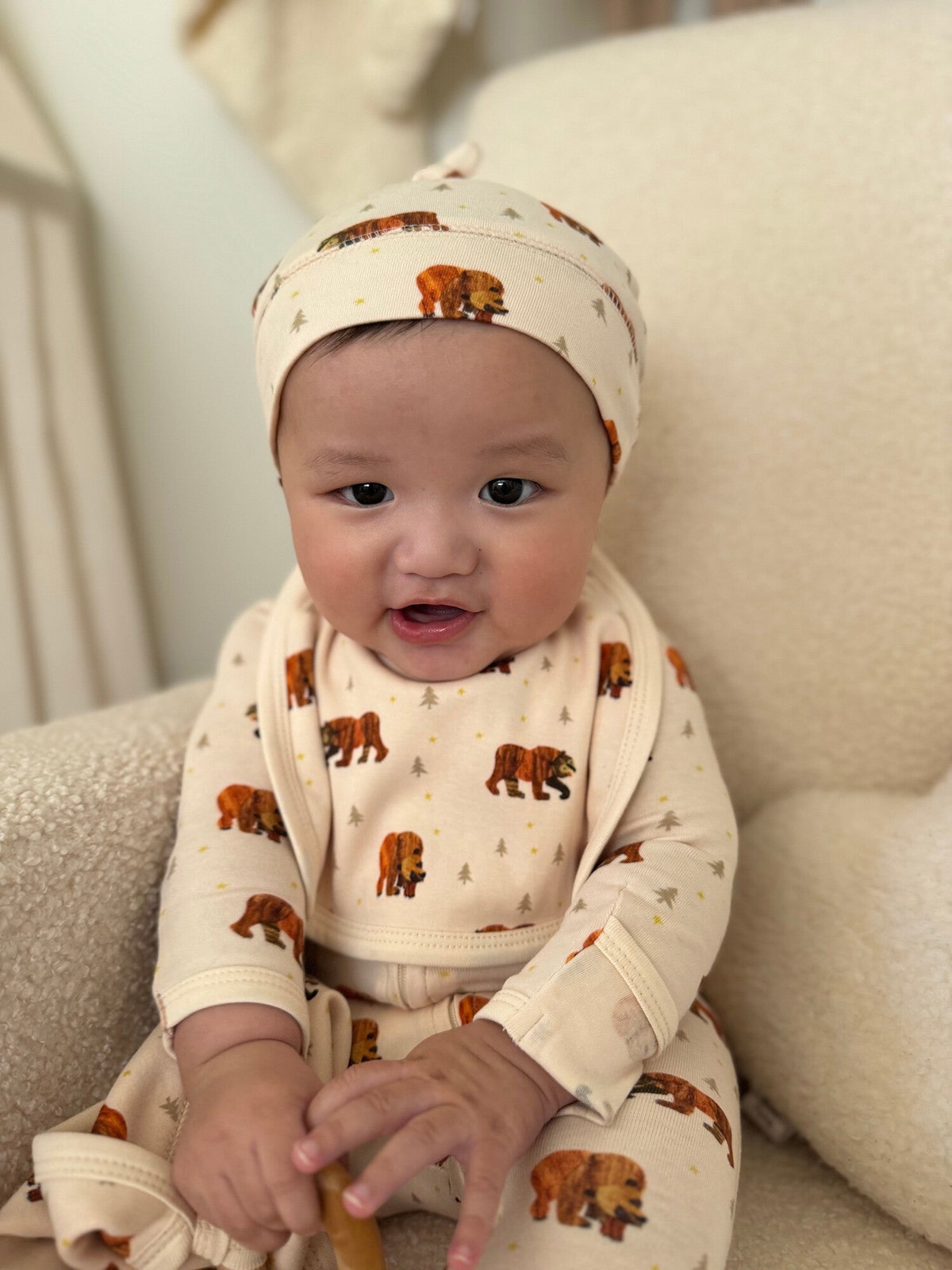 Brown Bear | Organic Knotted Hat - Image 3